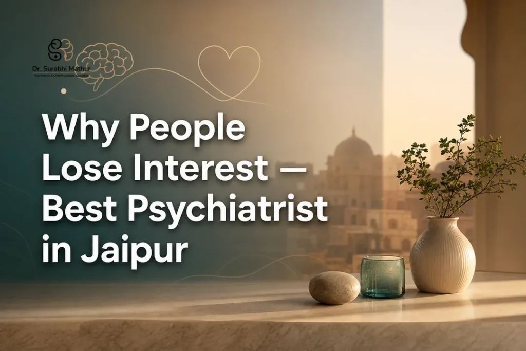 Calming mental health cover design by the best psychiatrist in jaipur